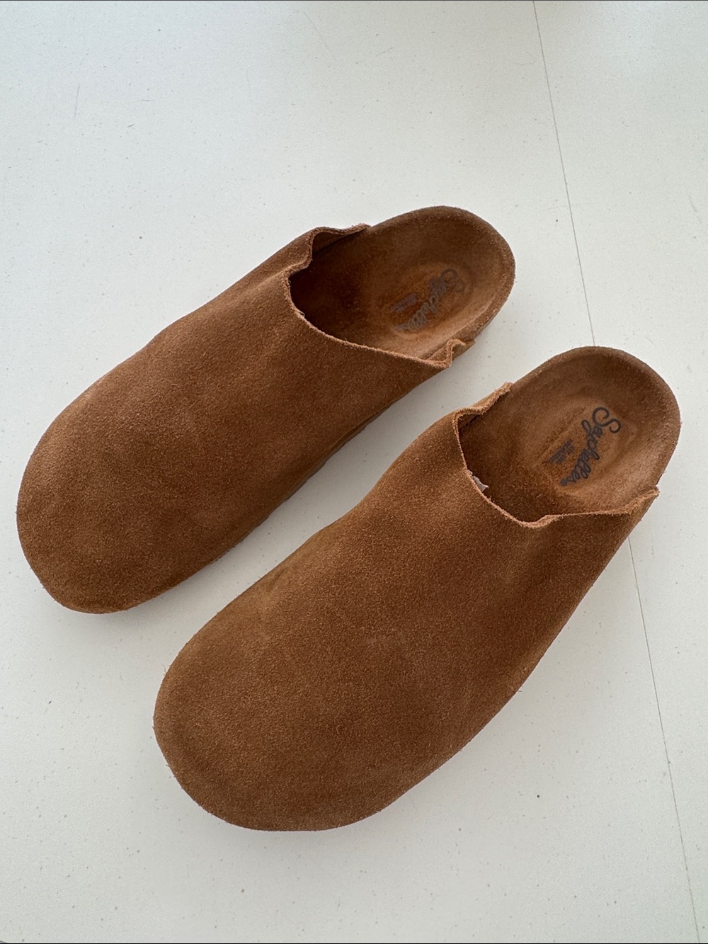 Seychelles Routine Slip-On Mules shoe feels like home 8.5 suede taupe minimalist - Picture 2 of 11